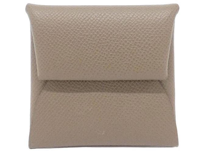 Monedero Bastia de Hermès en gris Etoupe Gris pardo