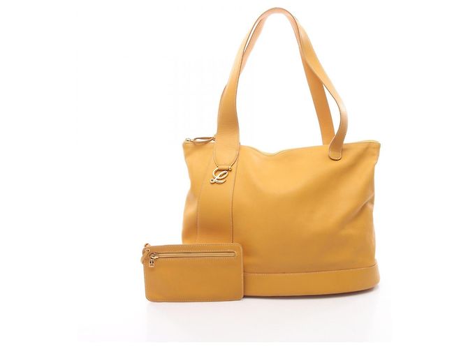 Borsa tote in pelle gialla Loewe Giallo