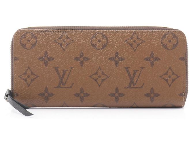 Carteira Longa Clemence da Louis Vuitton Marrom Monograma