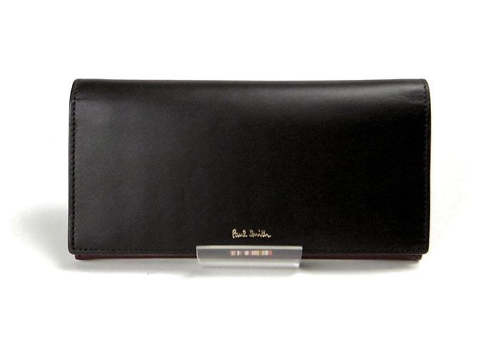 Portafoglio lungo in pelle Paul Smith Nero