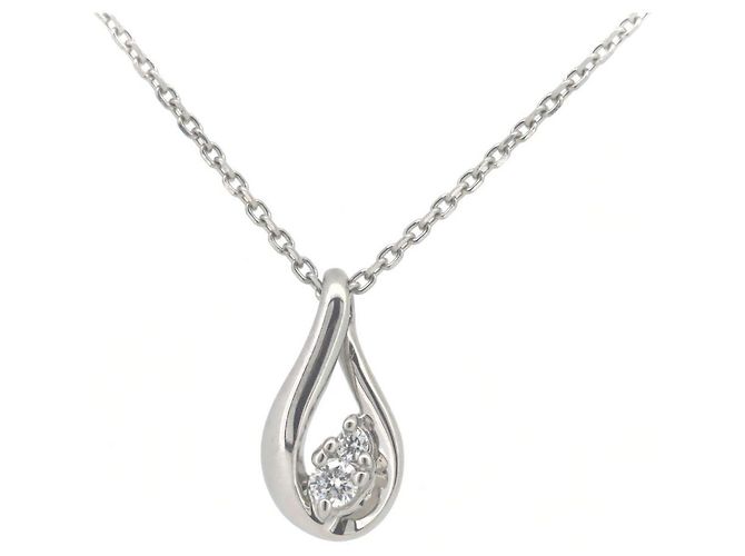 Autre Marque Collar de Diamante 4℃ Platinum Plata