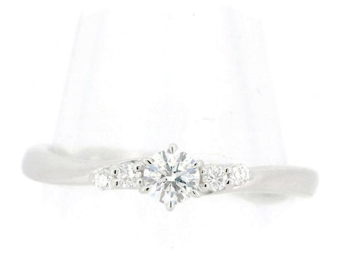 Autre Marque 4℃ Pt950 Diamantring Silber 