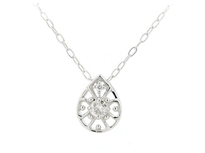 Autre Marque Collar de diamantes Over Excellent Pt950 Pt850 Plata