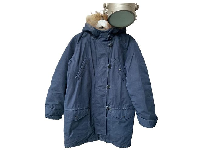 Parka Felton Isabel Marant Etoile Azul Marino Algodón