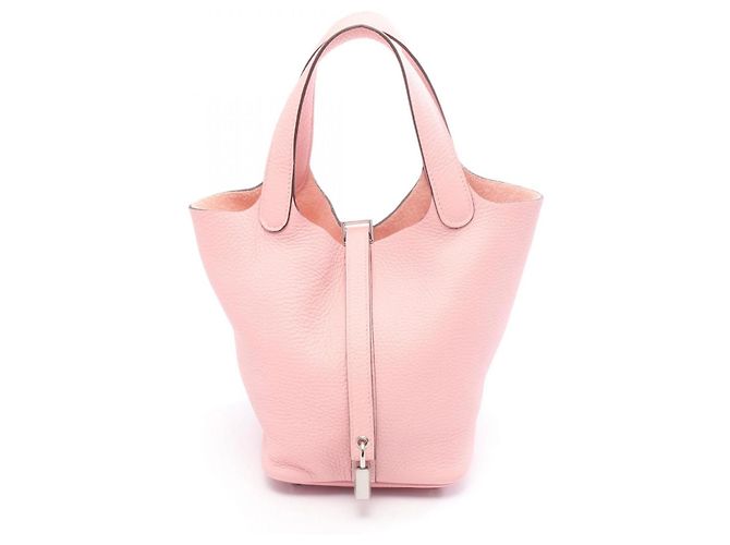 Bolsa Hermès Picotin Lock PM Rosa