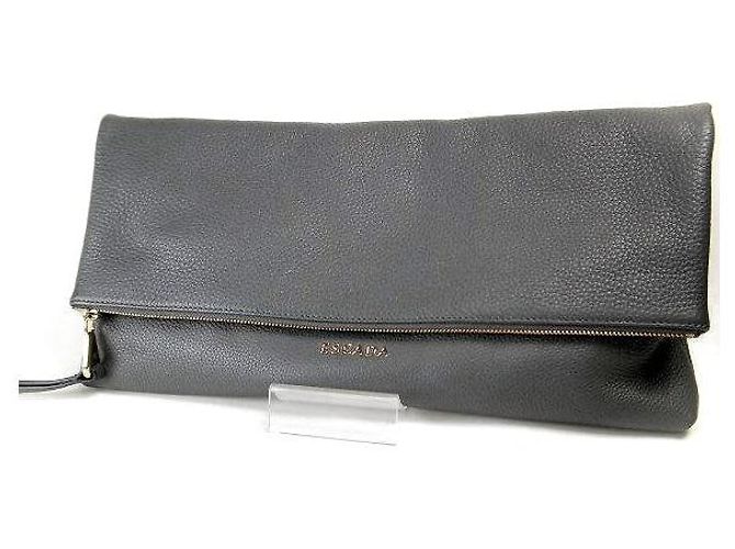 Autre Marque Escada Leder-Clutch Braun
