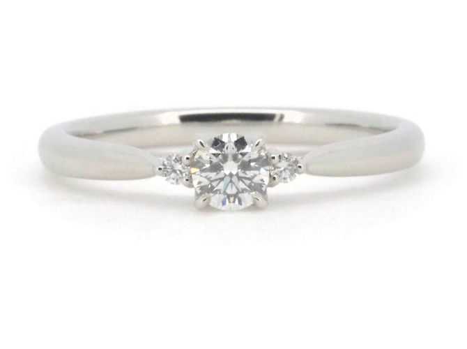 Autre Marque Niwaka PT950 Diamantring Silber