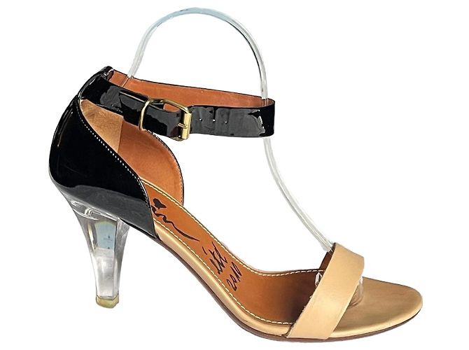 Lanvin Ankle Strap Sandals Size 39 Beige