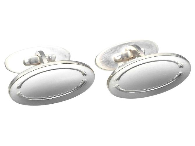 Autre Marque Georg Jensen 75A Silber 925 Manschettenknöpfe