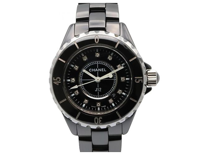 Chanel J12 12P Diamant Keramik Uhr