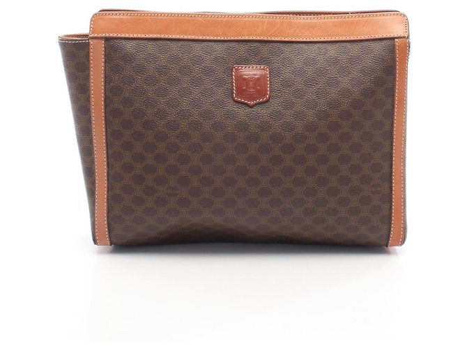 Céline Bolsa Celine Macadam Second Marrom