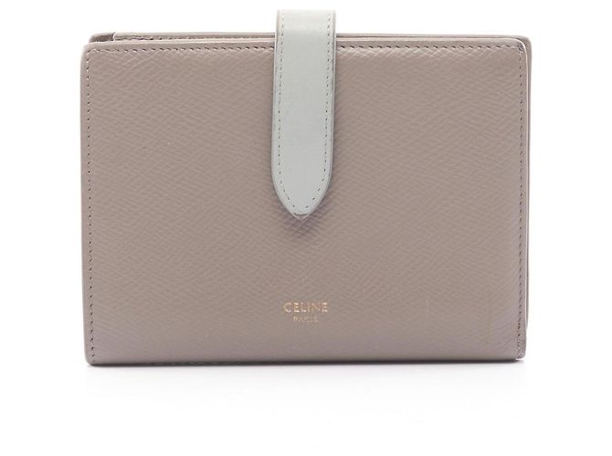 Céline Portafoglio medio con tracolla Celine Marrone Blu