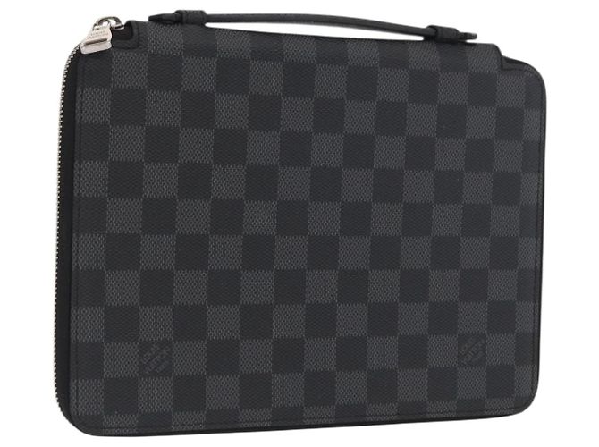 LOUIS VUITTON Damier Graphite Essential iPad Case N63034 LV Auth 170602V Damier ebene