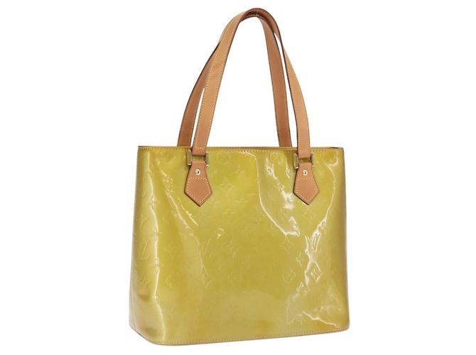 LOUIS VUITTON Handtasche Monogram Vernis Houston Grau M91053 LV Auth ep13299