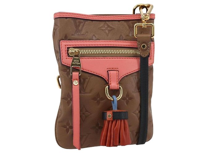 LOUIS VUITTON Sac Plat Monogram Empreinte Marron M40369 LV Auth 170001SAM