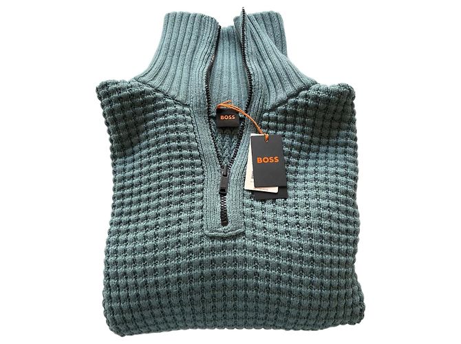 Hugo Boss BOSS knitted pullover with zip closure