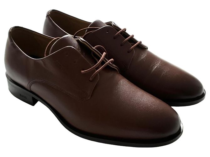 Hugo Boss Scarpe Oxford in pelle marrone BOSS