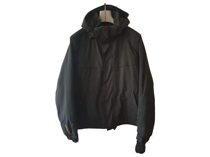 Tuta da sci Prada nera in nylon Gore-Tex Nero