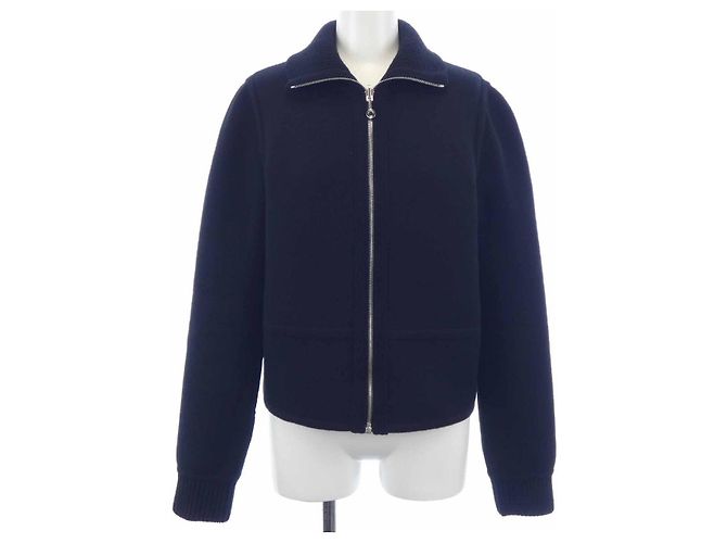 Hermès 3H2204D2 Cashmere Blend Jacket 38Jacket Black