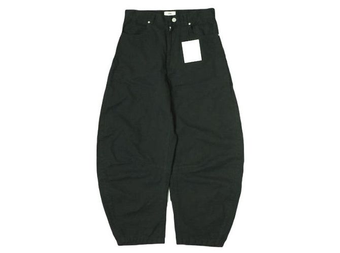 Autre Marque Calça Balloon em Twill de Algodão EMAM Cinza Cinza antracite