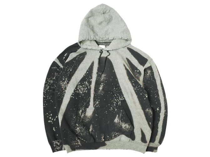 Autre Marque SASQUATCHfabrix. ZERSTÖRUNG HOODIE Baumwolle Polyester Sweatshirt Schwarz
