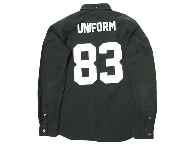 Autre Marque uniform experiment NUMERO B.D CAMICIA Camicia di cotone Nero