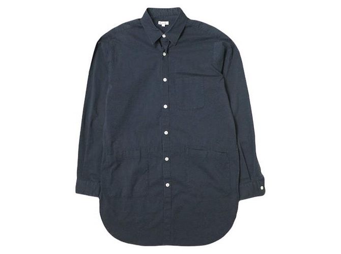 Autre Marque Camicia Giacca in Poliestere Cotone Steven Alan S/SUCKER RV/SM Blu Blu navy