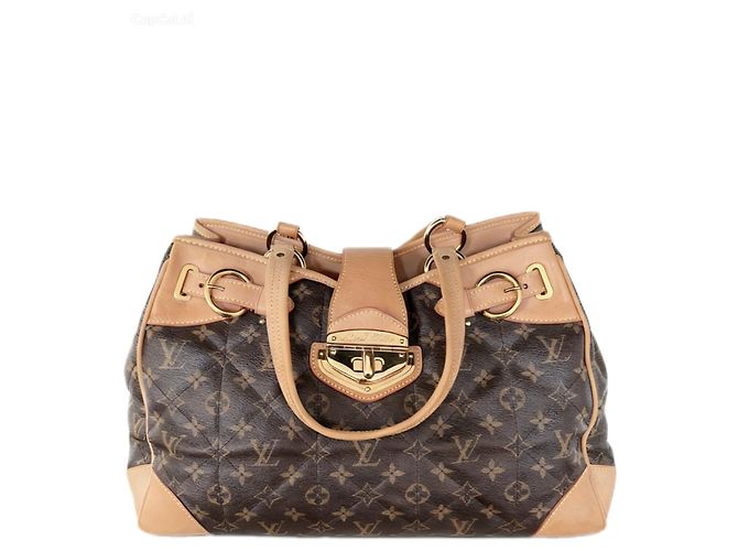 Bolsa Shopper Étoile em Canvas Monogram da Louis Vuitton Castanho escuro