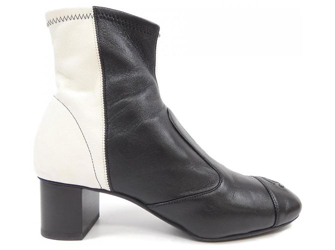 Classique Bottes Chanel G35948X54385 Noir Blanc