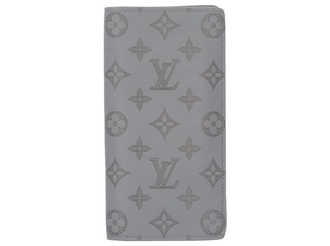 Brazza Louis Vuitton Monogram Shadow Langbörse Braun