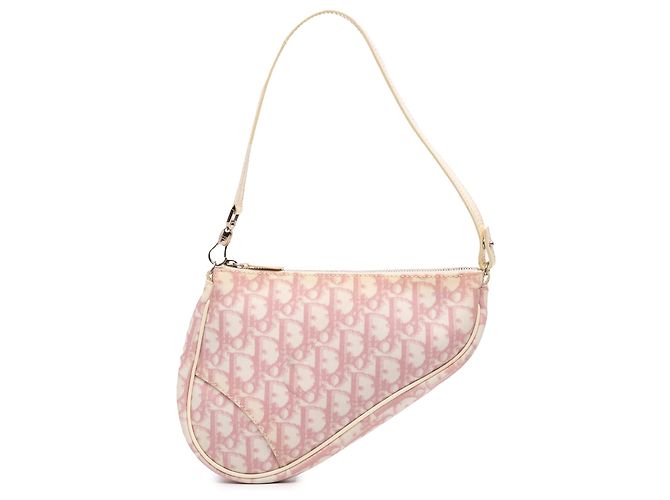 Pochette Mini Diorissimo en toile enduite rose de Dior