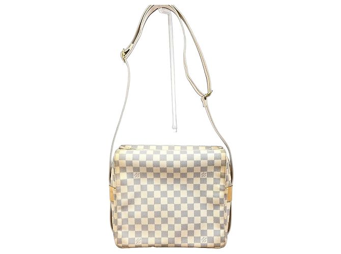 Sac à main Naviglio Damier Louis Vuitton Blanc