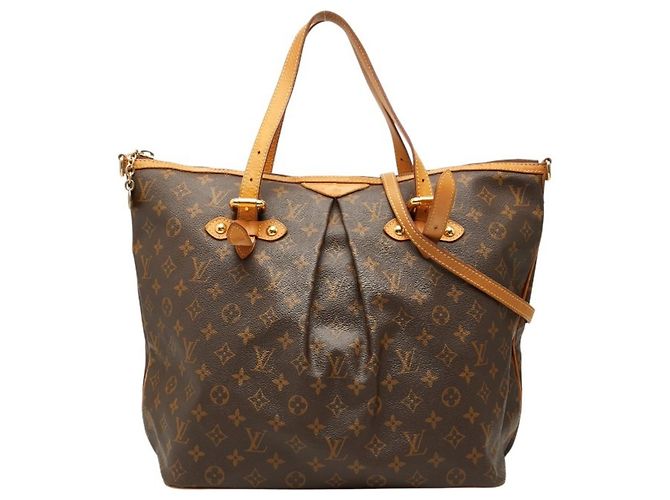 Borsa a mano/spalla Louis Vuitton Monogram Palermo GM Marrone