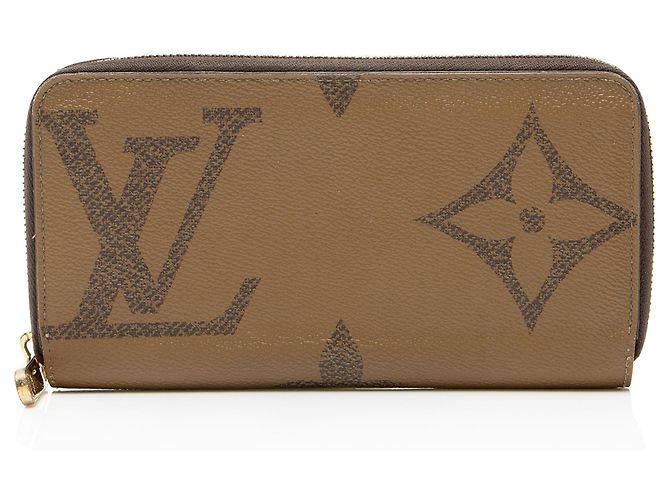 Portefeuille Zippy Monogram Géant Inversé Louis Vuitton Marron