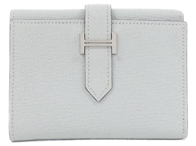 Hermès Hermes Béarn Chevre Wallet Blue