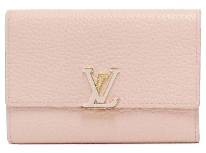 Louis Vuitton Capucines Taurillon Wallet Pink