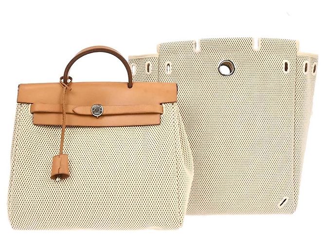 Herbag A Dos Rucksack Groß von Hermès Beige