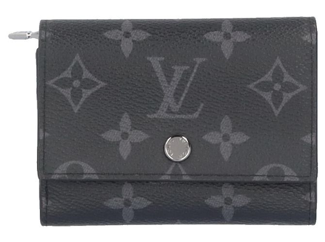 Portafoglio Victor Louis Vuitton - Monogram Eclipse Trifold Nero
