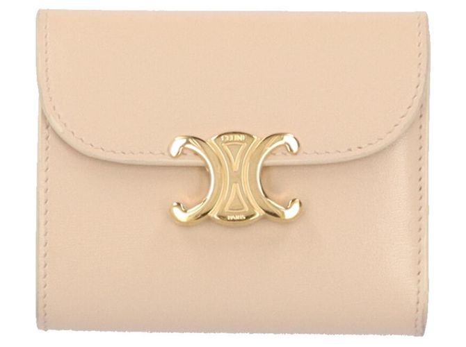 Céline Petit portefeuille à rabat Celine Beige