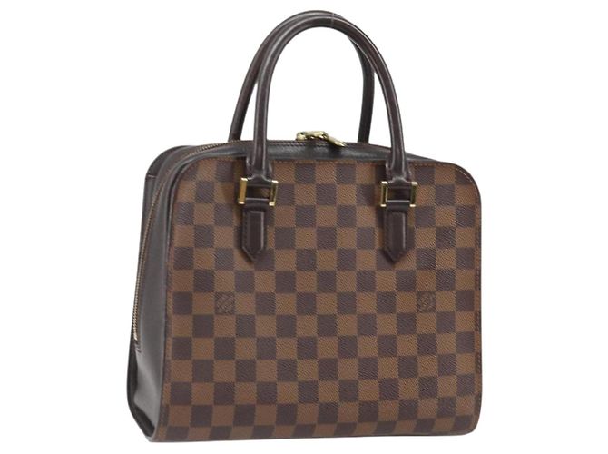 LOUIS VUITTON Borsa a Mano Triana Damier Ebene N51155 LV Auth ep13261
