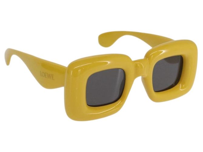 LOEWE Sunglasses plastic Yellow Auth 149902M