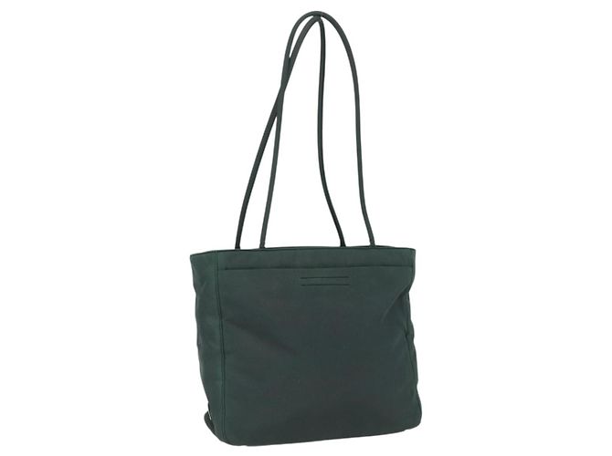 Prada Tote Tasche aus Nylon Grün Authentisch 170398