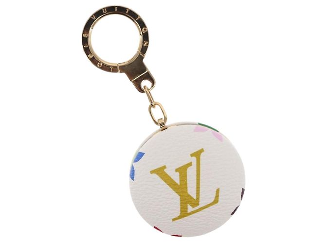 LOUIS VUITTON Monogram Multicolor Astropill Charm White M51911 LV Auth 163476SAV