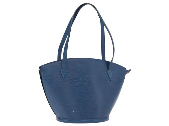 LOUIS VUITTON Borsa a Spalla Epi Saint Jacques Blu M52275 LV Auth ka2040