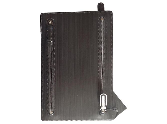 Alfred Dunhill Pochette Dunhill in pelle nera Nero