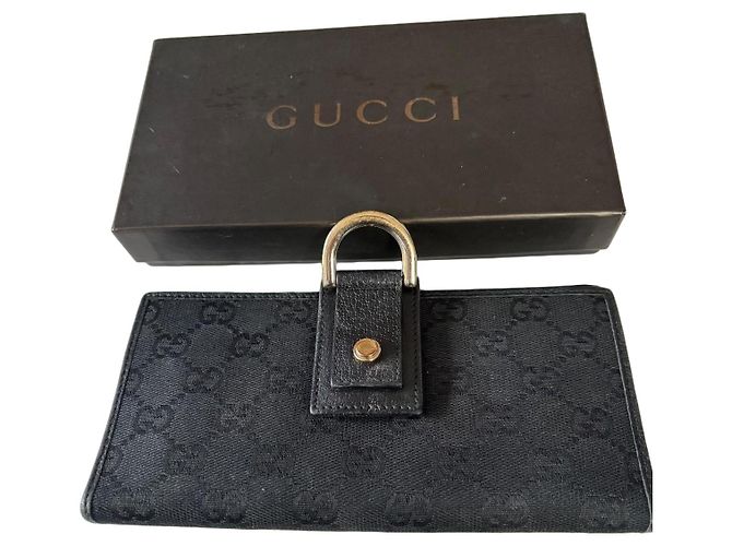 Portefeuille Gucci Abbey D Ring Noir