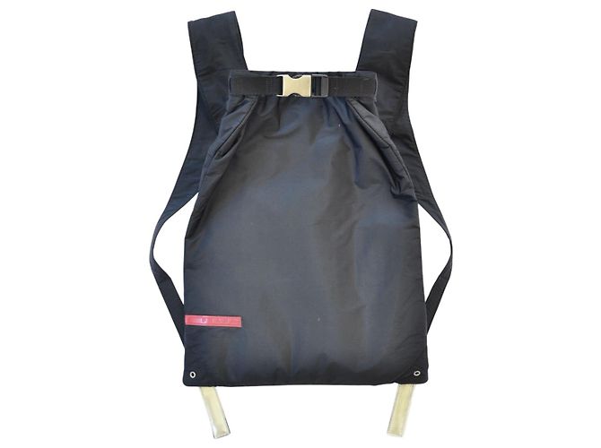 Prada Sport SS 1999 Vintage Runway Black Backpack