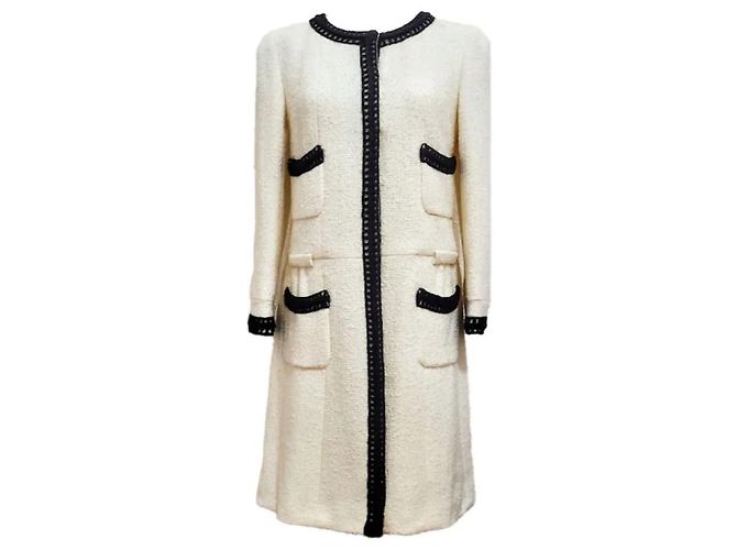 Chanel Manteau Blanc en Polyamide