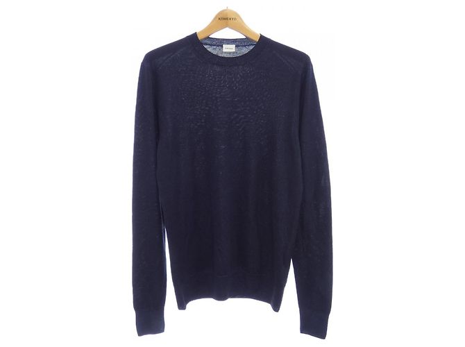 Autre Marque Aspesi Wollstrick Blau Marineblau