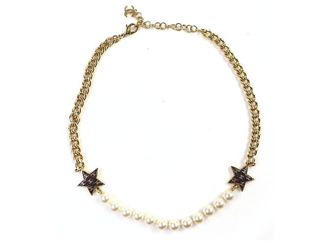 Timeless Collar de perlas Lame estrella COCO de Chanel Dorado